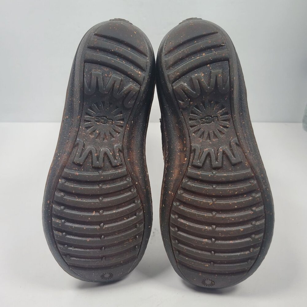 UGG Rosen Women's Brown Leather Riding Lined Winter Boots S/N1005450 US Size 6 - Picture 10 of 11